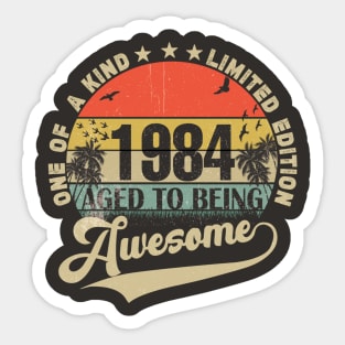 Vintage Year 1984 Sticker